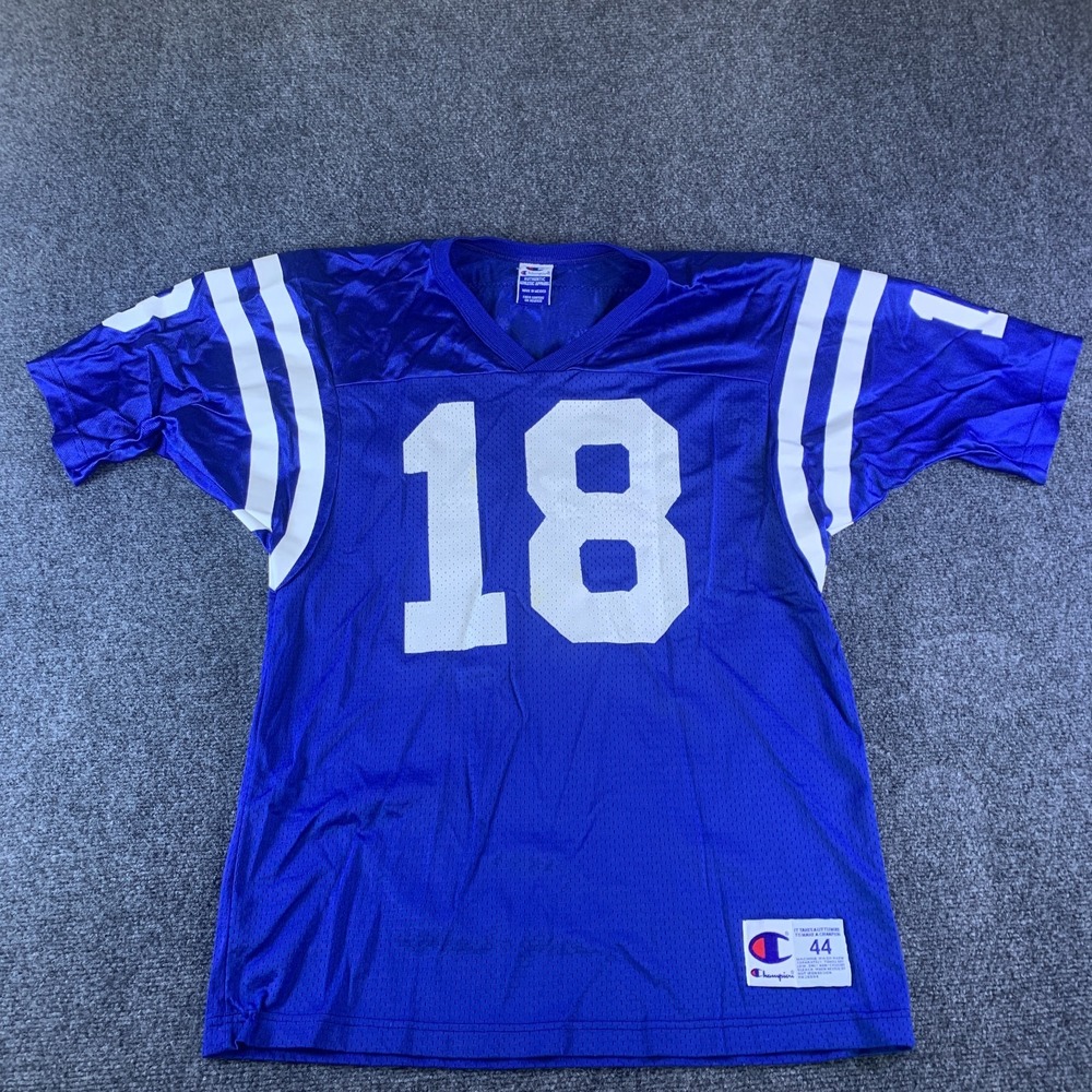 VTG NFL Champion Indianapolis Colts Peyton Manning #18 Football Jersey Mens 44